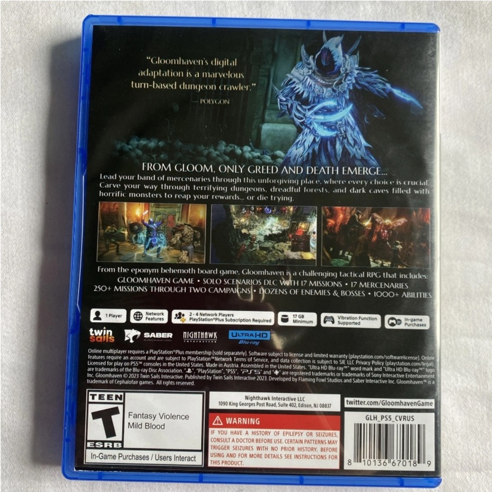 Sony PS5 Gloomhaven Mercenaries Edition - Blue Case - Picture 2 of 6